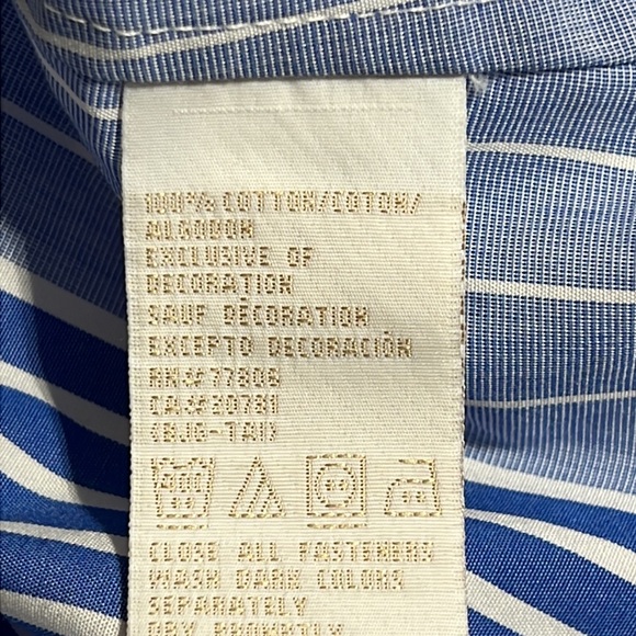 TOMMY HILFIGER || Women’s Striped Shirt. Sz. L - Picture 8 of 9